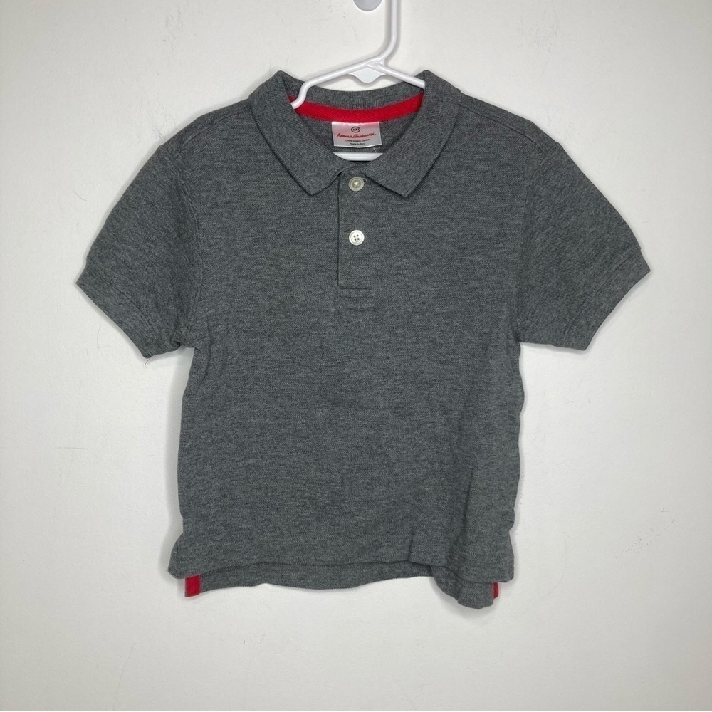 NWT Hanna Andersson gray polo shirt size 100